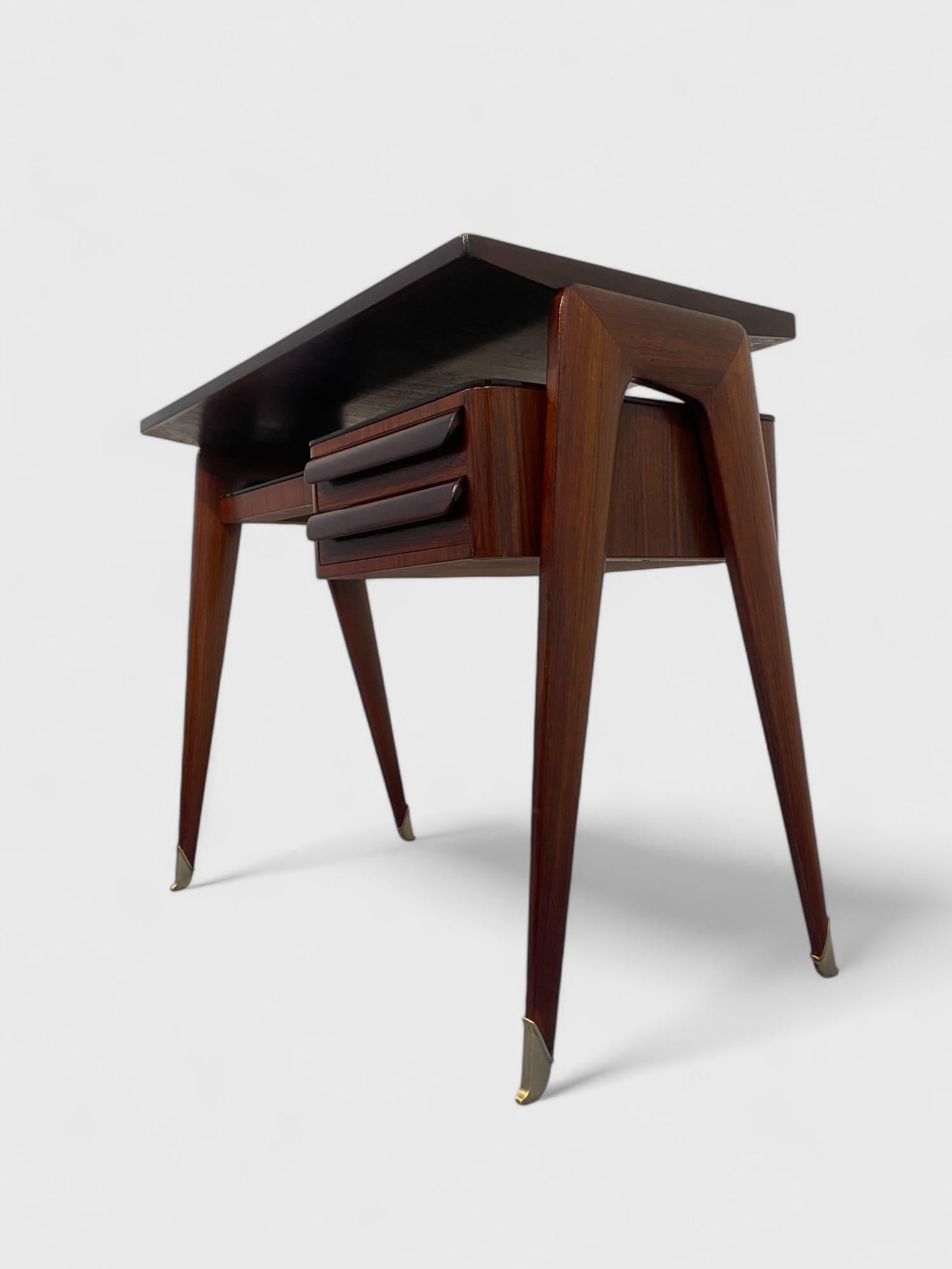 Tavolo da scrivania italiano del Mid Century disegnato da Vittorio Dassi negli anni '50 4