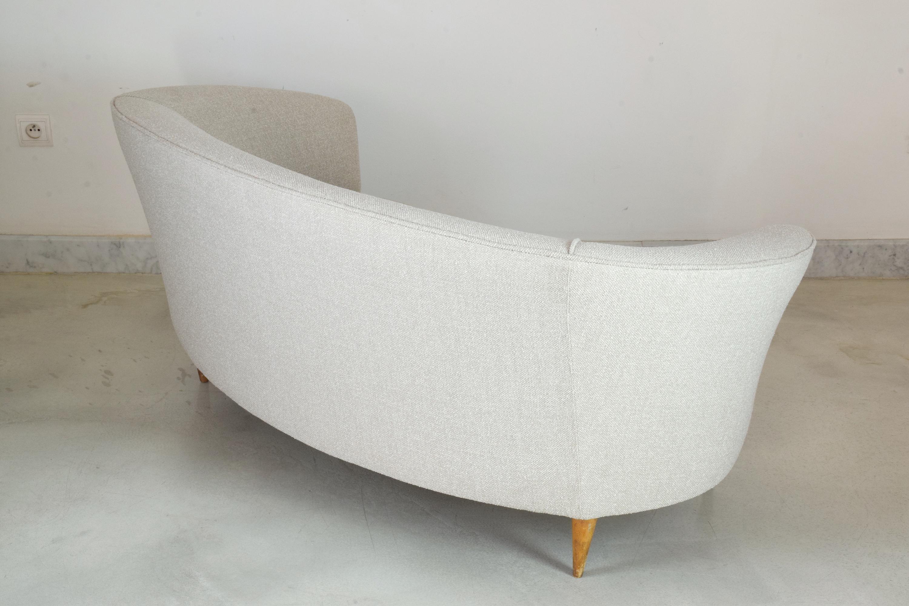 Upholstery Italian Midcentury Sofa Attributed to Gio Ponti, 1950s