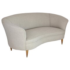 Divano italiano del Medioevo attribuito a Gio Ponti, anni '50