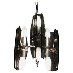 Lustre italien « Space Age » du milieu du siècle, signé Veca, années 1970