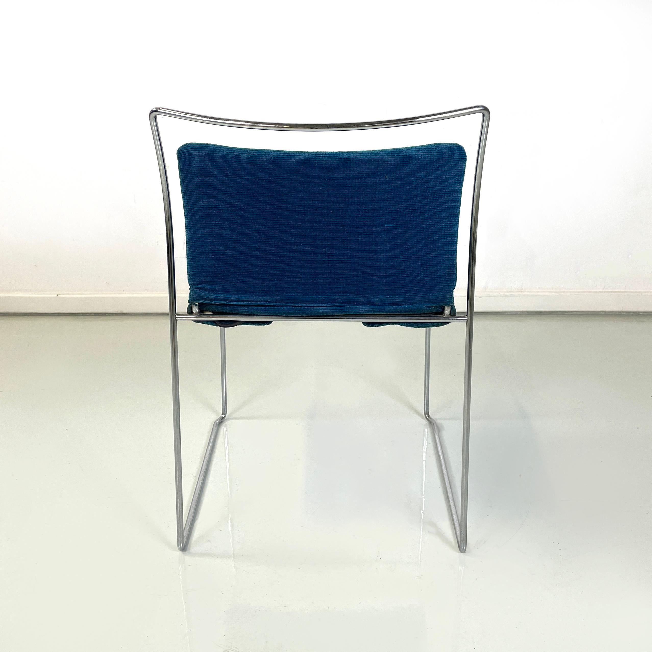 Steel Italian mid-century Stackable Chairs Tulu by Takahama for Simon Gavina, 1973 For Sale