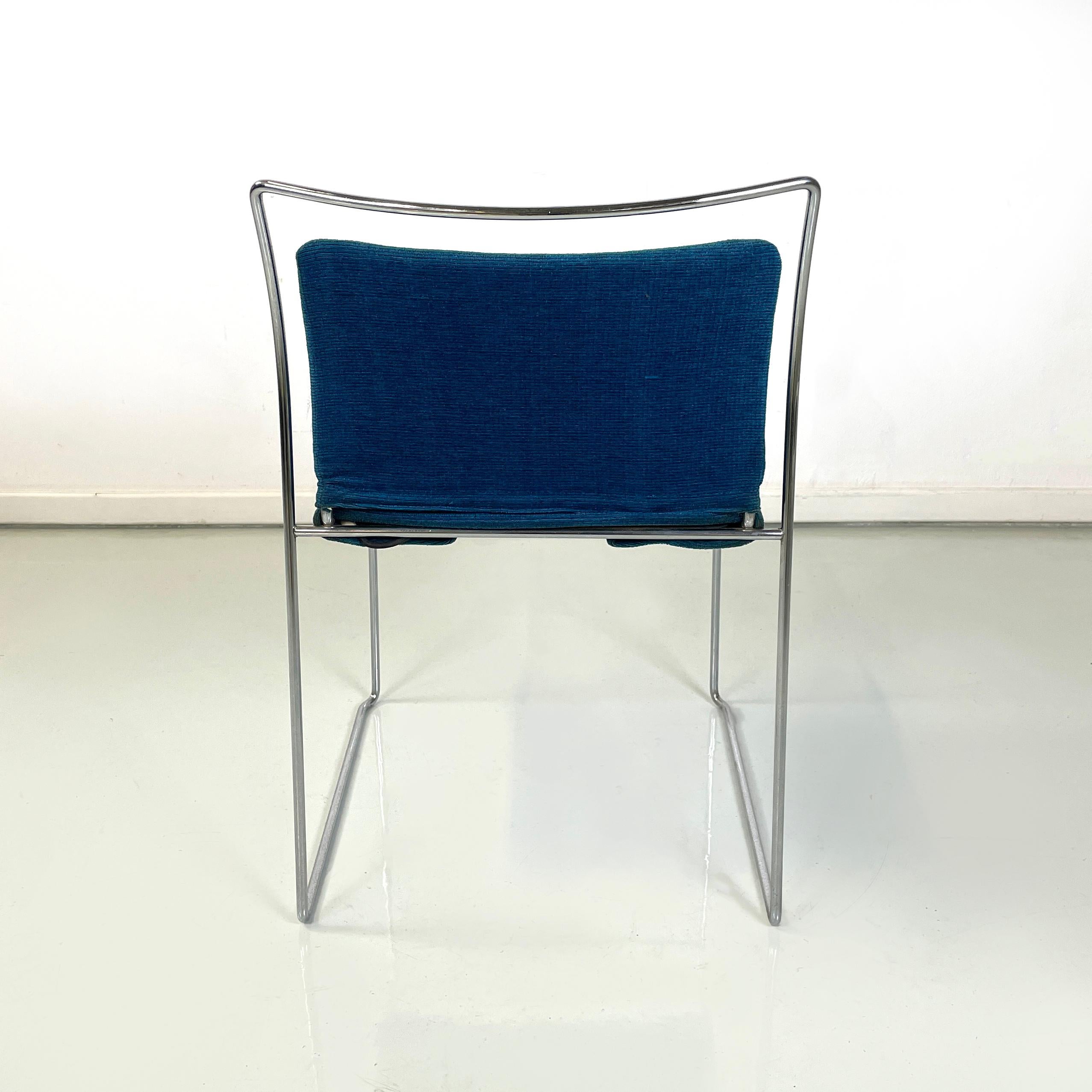 Acciaio Italian mid-century Stackable Chairs Tulu by Takahama for Simon Gavina, 1973 in vendita