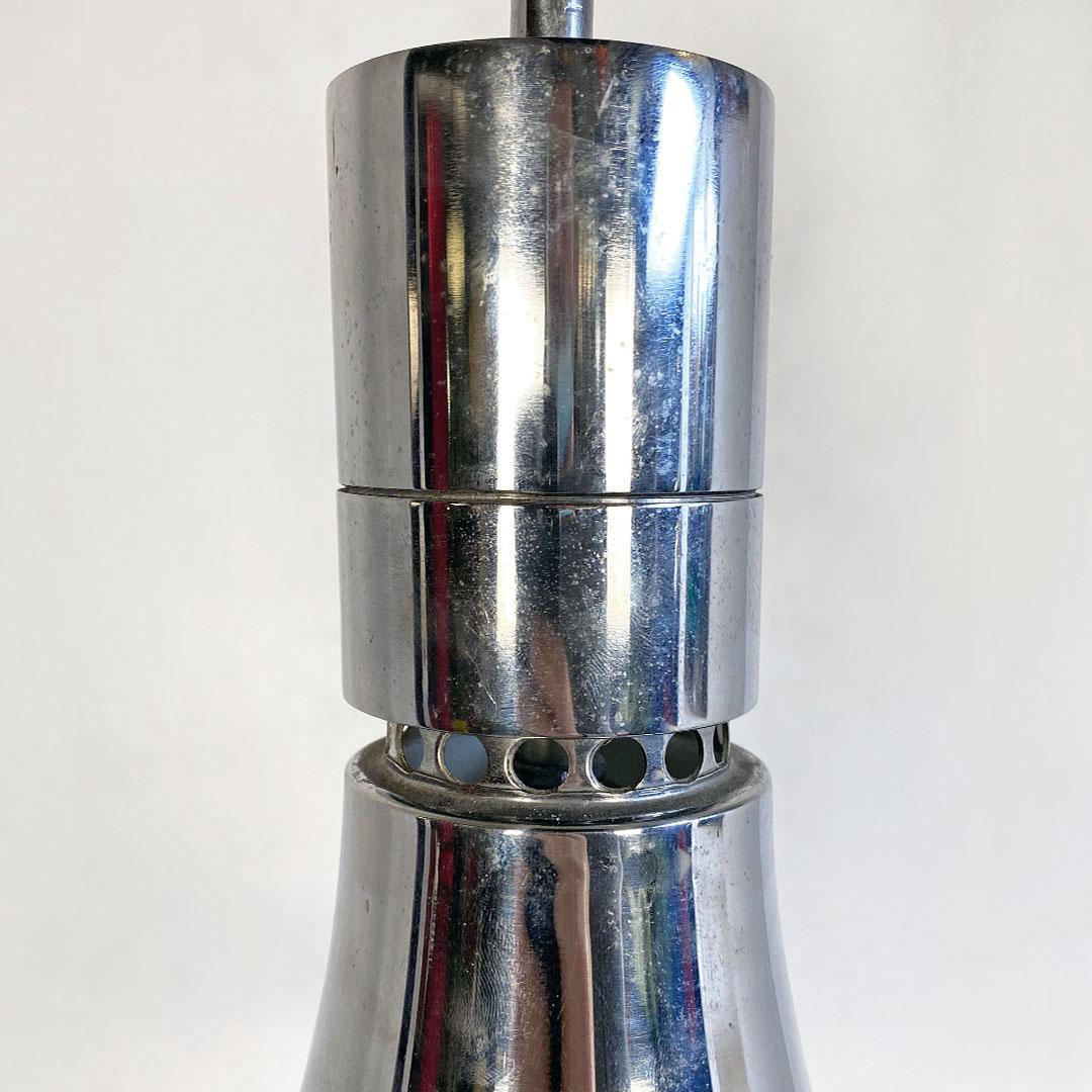 Italian Mid-Century Steel AM/AS Serie Chandelier by Franco Albini, 1960s 5