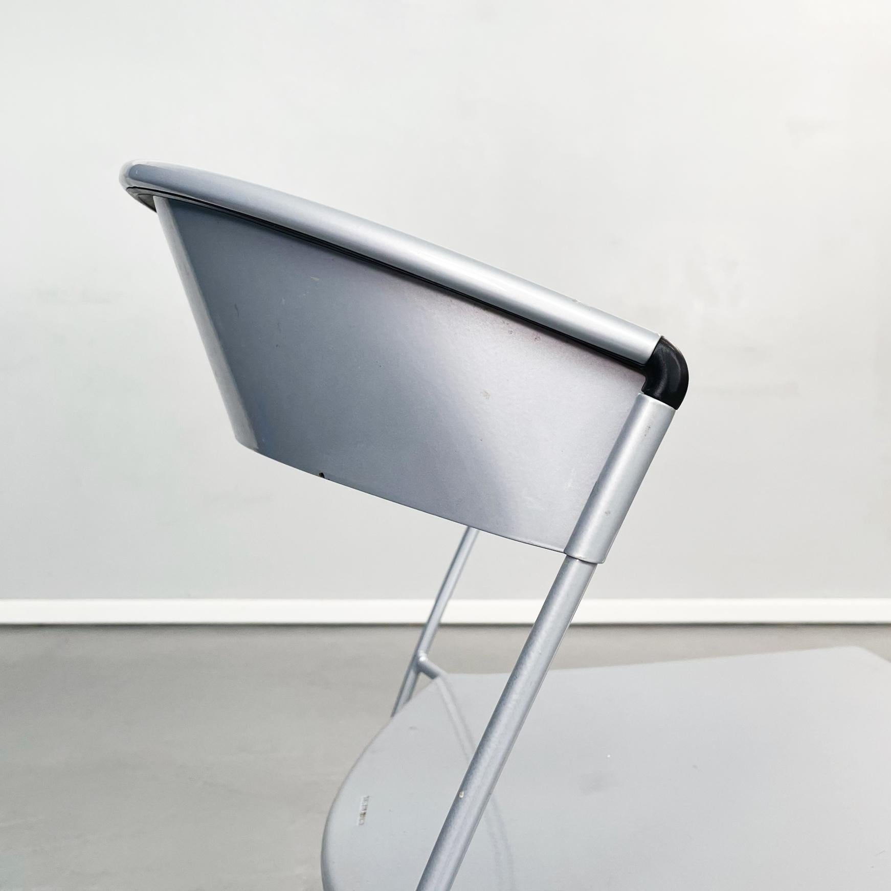 Italian Mid-Century Steel Chairs Juliette HW 601 by Wettstein for Baleri, 1980s 9