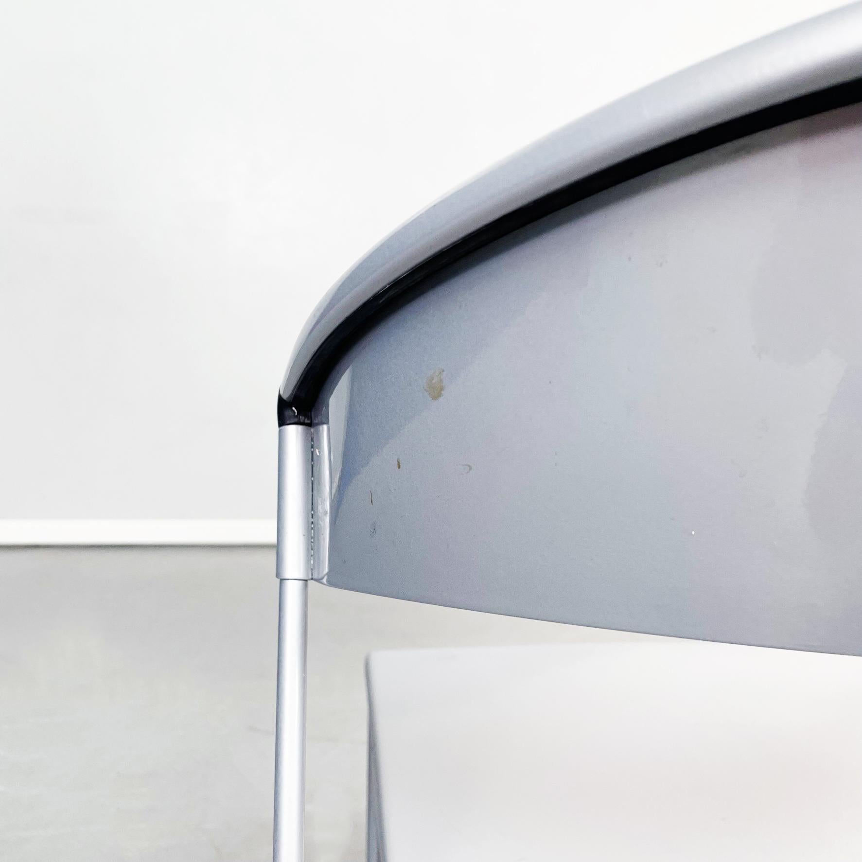 Italian Mid-Century Steel Chairs Juliette HW 601 by Wettstein for Baleri, 1980s 12