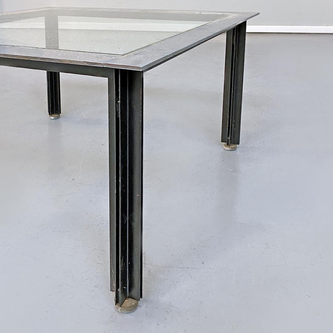 Mid-20th Century Italian Mid-Century Steel Coffee Table by L.C. Dominioni for Azucena, 1960s For Sale