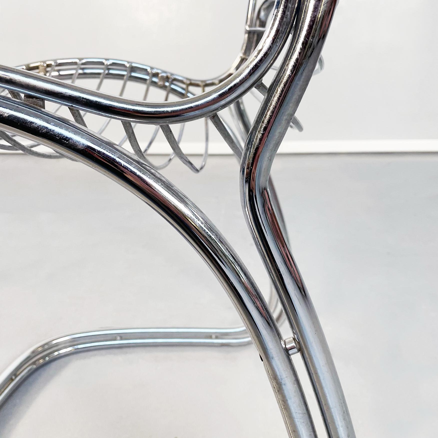 Italian Mid-Century Steel Sabrina Chairs by Gastone Rinaldi for RIMA, 1970s 8