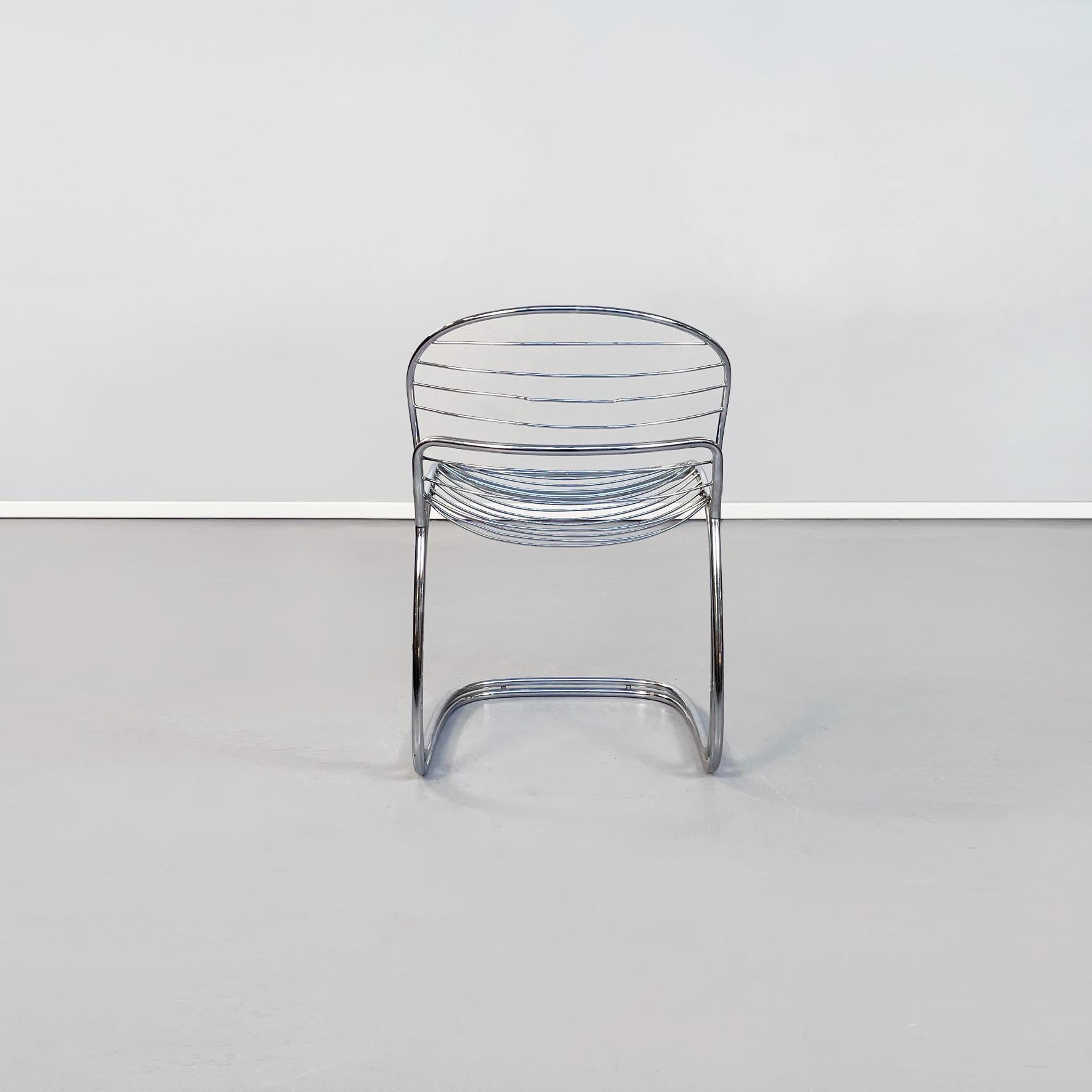 Late 20th Century Italian Mid-Century Steel Sabrina Chairs by Gastone Rinaldi for RIMA, 1970s