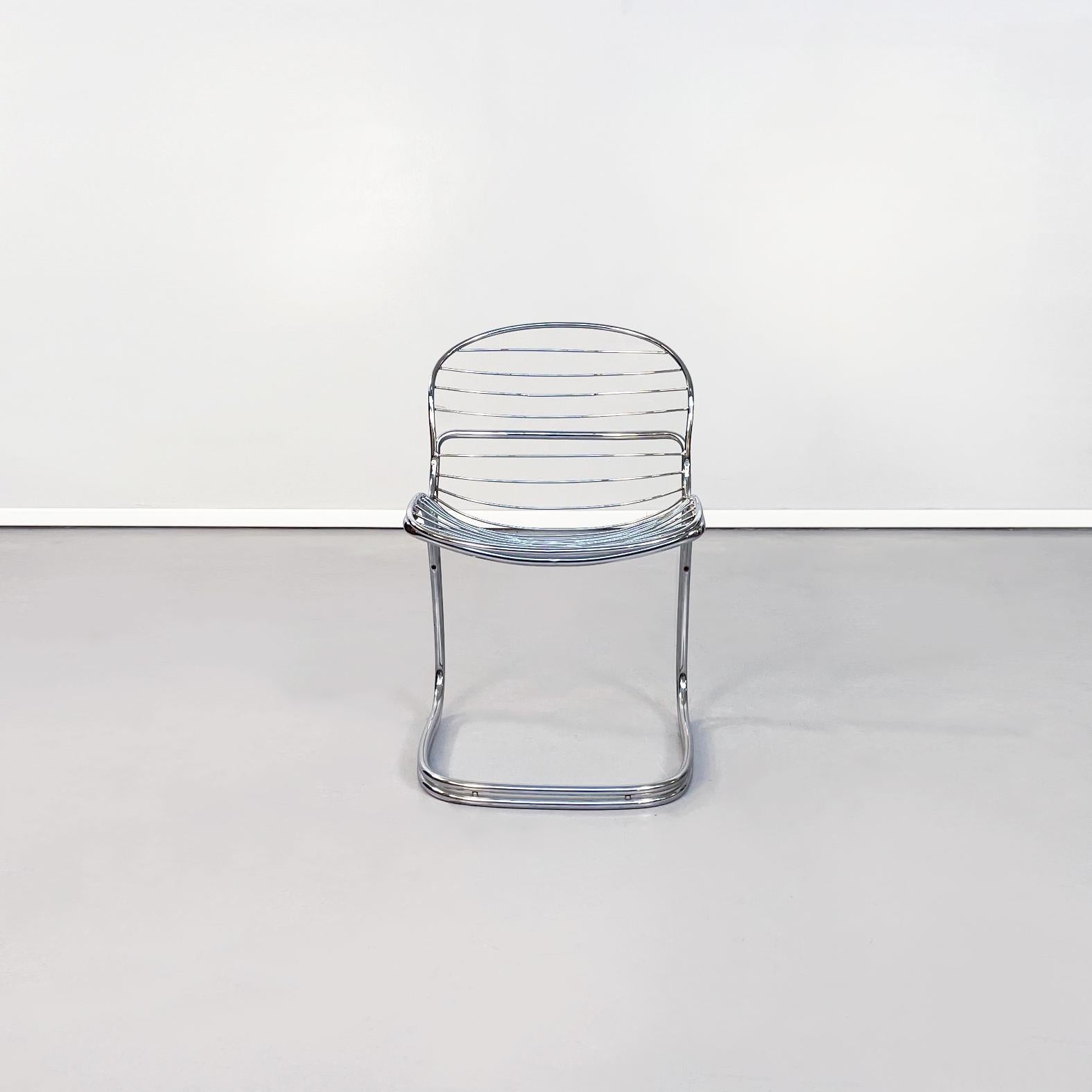 Italian Mid Century Steel Sabrina Chairs by Gastone Rinaldi for Rima, 1970s 1