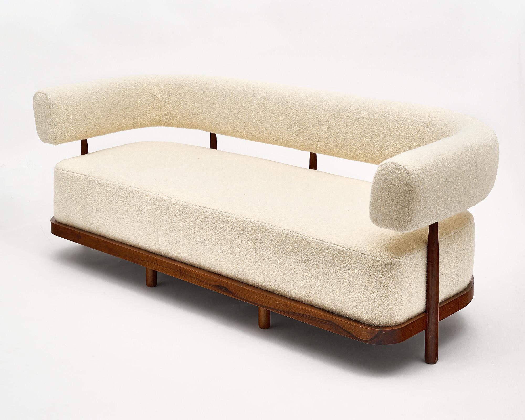 Upholstery Italian Mid-Century Style Pair of Sofas