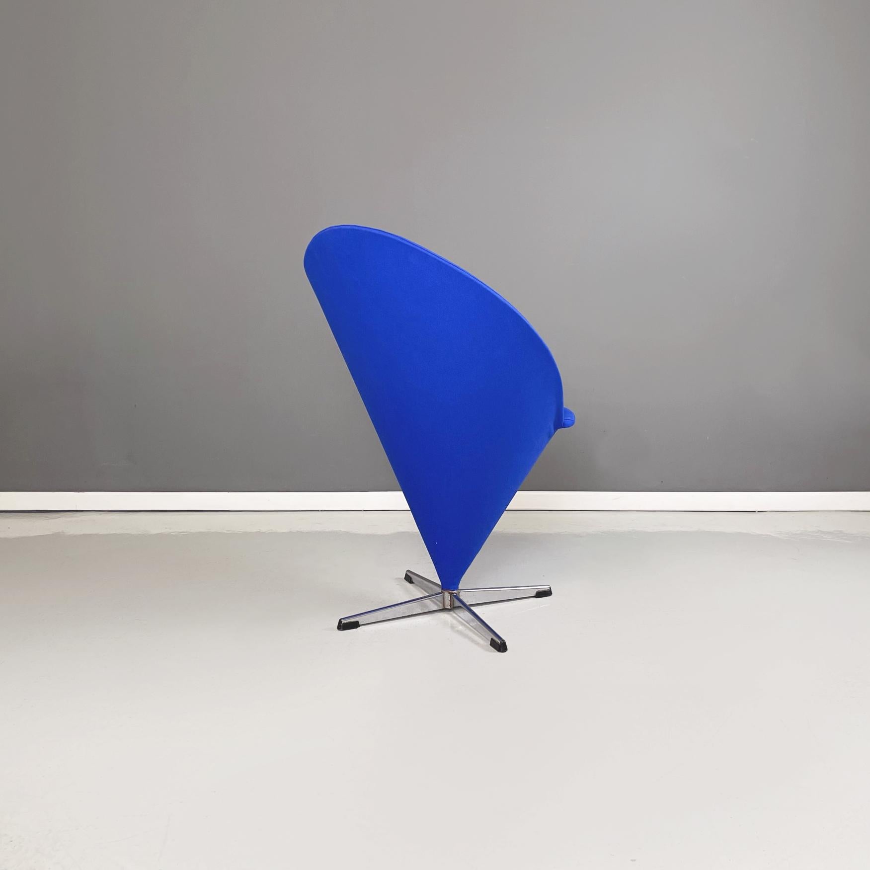 Italian Midcentury Swivel Armchair Cone Chair by Verner Panton for Vitra, 1958 In Good Condition In MIlano, IT