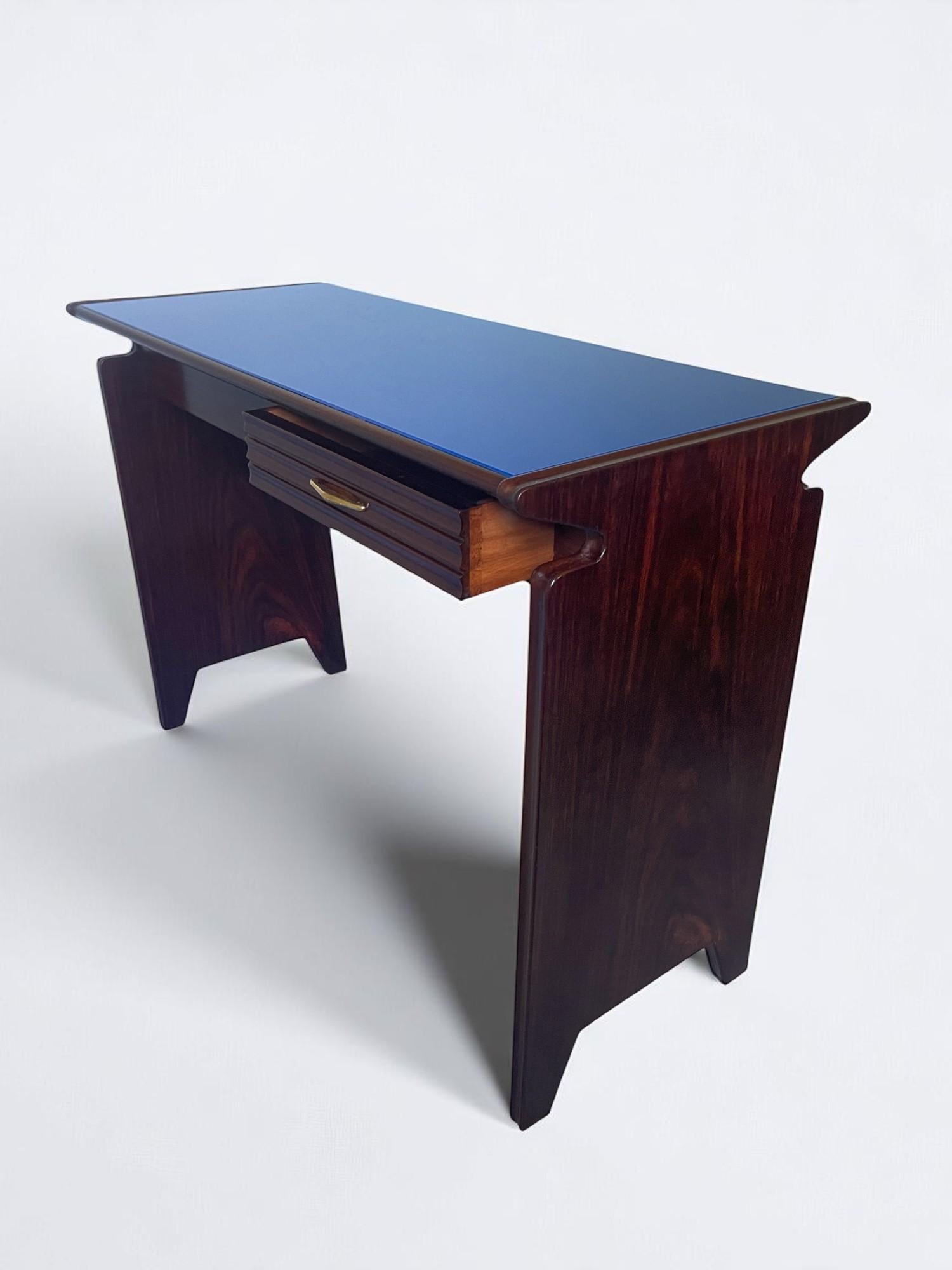 Mid-20th Century Italian Mid Century Table Desk attributed to Osvaldo Borsani, 1950s For Sale
