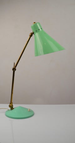 Lámpara de mesa italiana de mediados de siglo, años 50