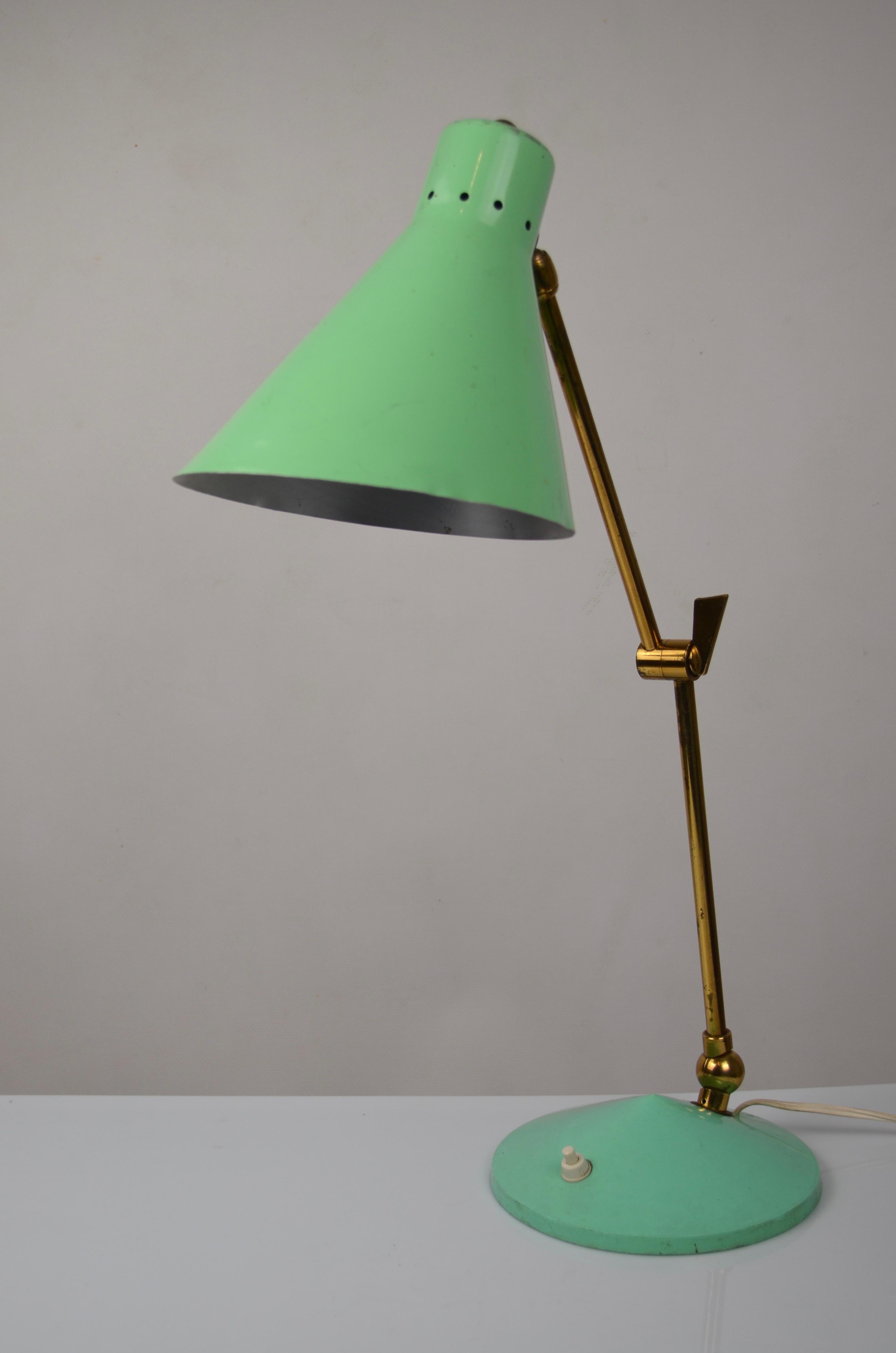 Lámpara de mesa italiana de mediados de siglo, años 50 en venta 1