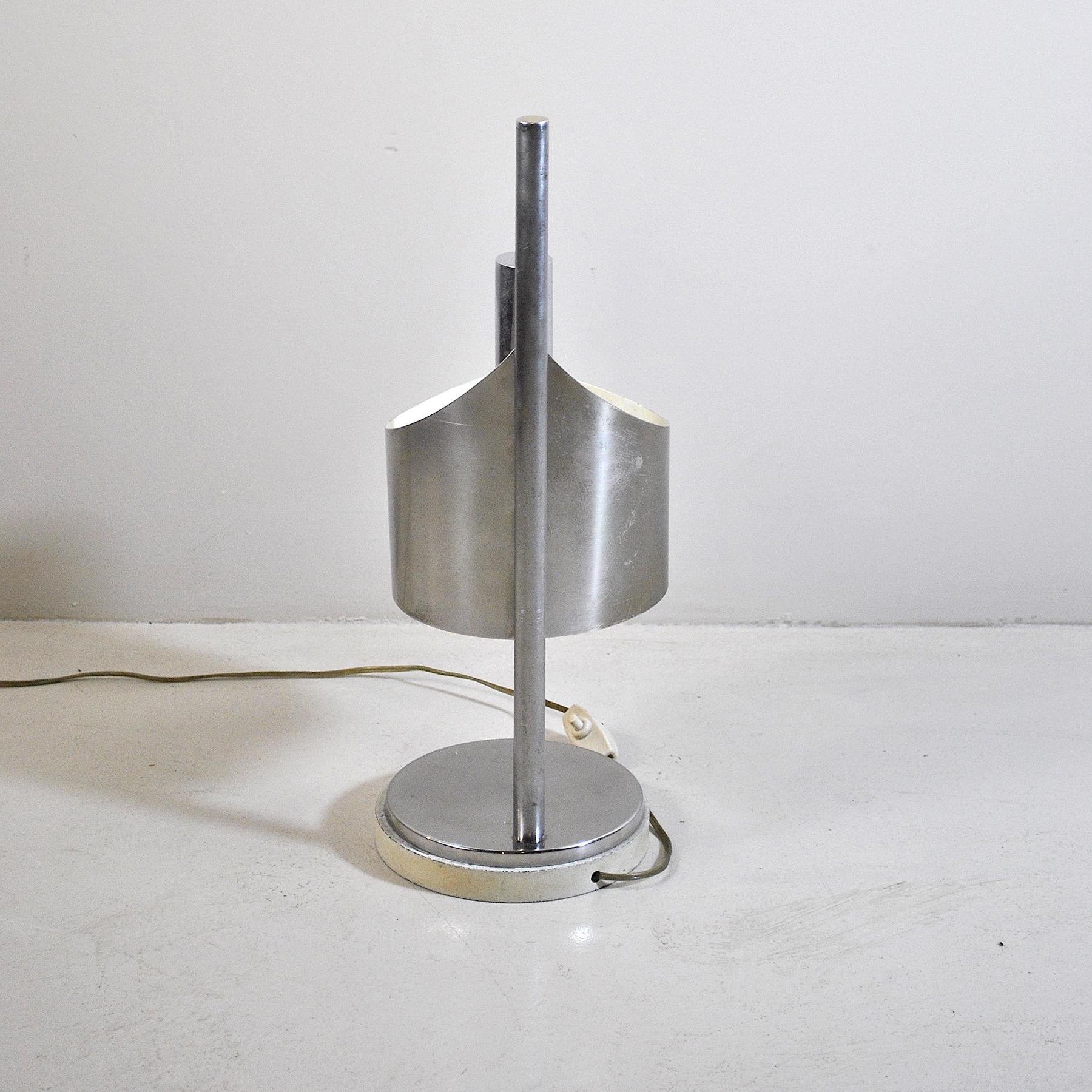 Steel Italian Mid Century Table Lamp 1960s