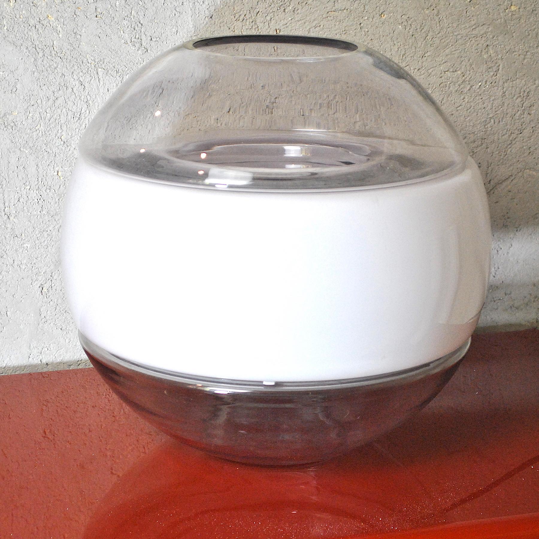 Italienische Mid-Century-Tischlampe von Mazzega (Muranoglas) im Angebot