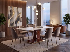 Italian Mid-Century Table with Carrara Marble, Attributed to V. Dassi, 1950s