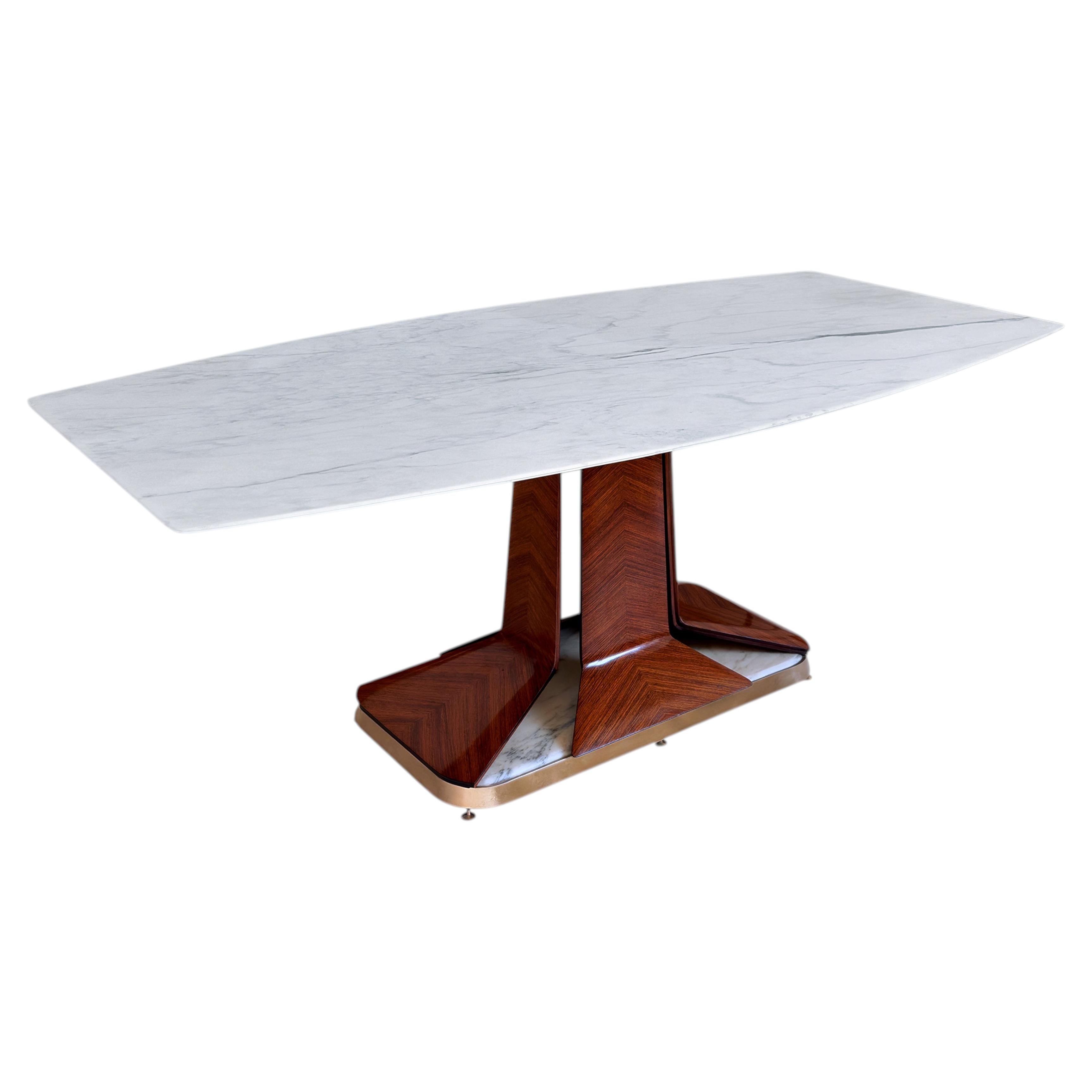Rare Italian Mid-Century Table with Candoglia Marble, by Vittorio Dassi, 1950s