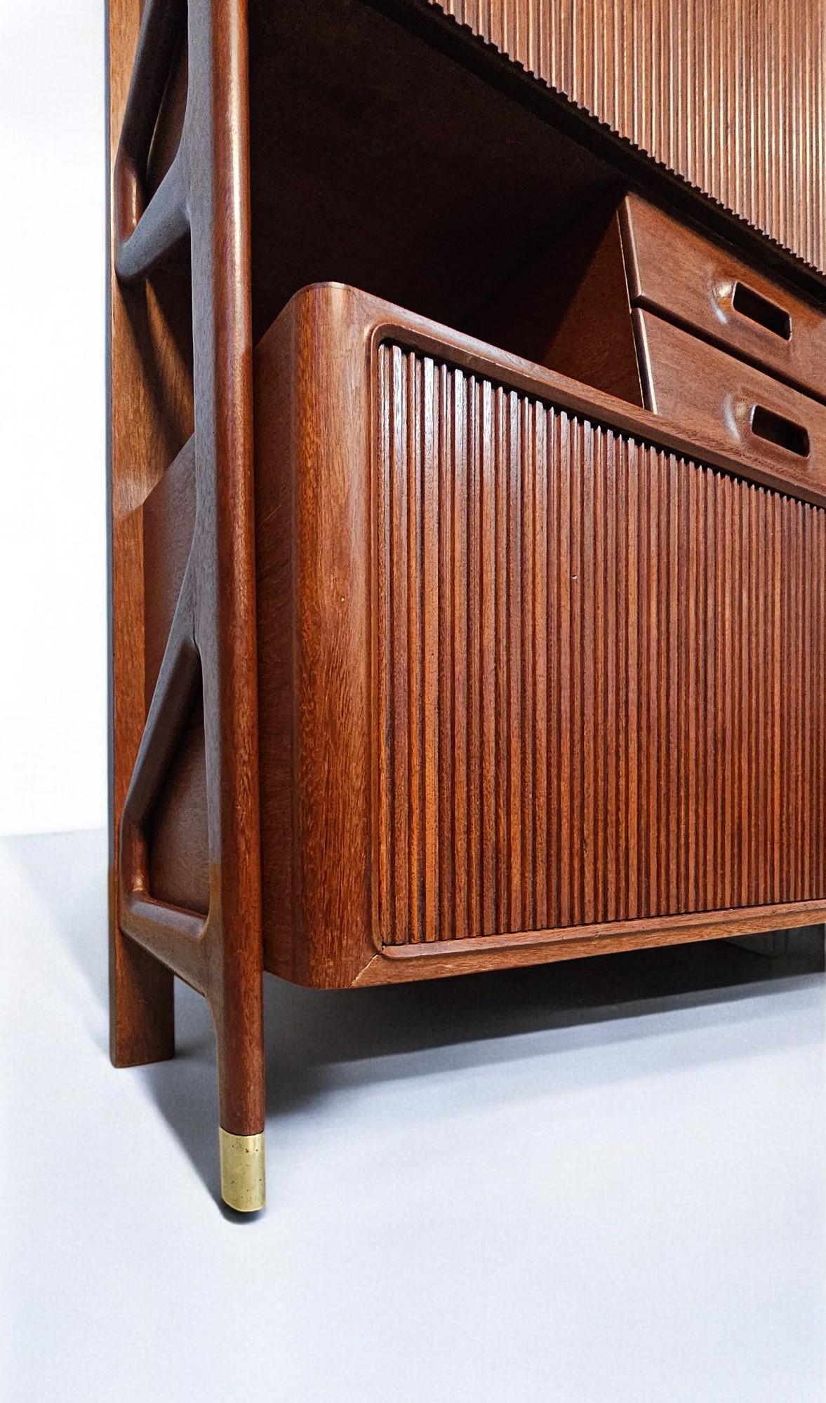 Italian Mid Century Tall Sideboard Attributed to Silvio Cavatorta, 1955 12