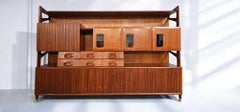 Italian Mid Century Tall Sideboard Attributed to Silvio Cavatorta, 1955