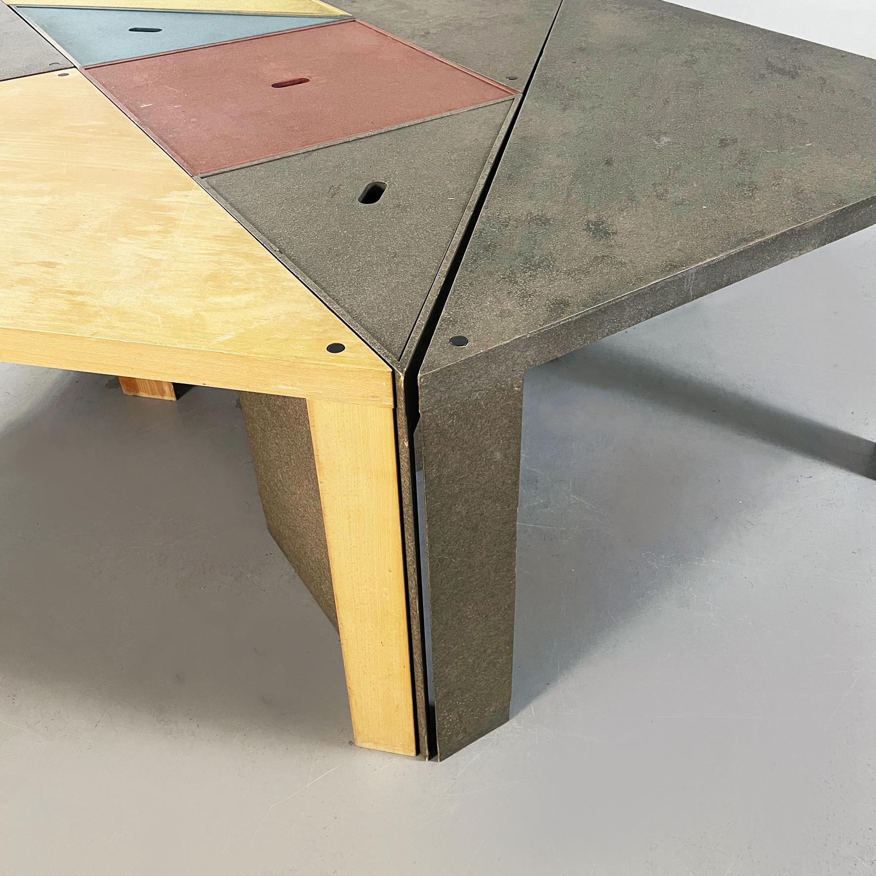 Italian Mid-Century Tangram Modular Table by Massimo Morozzi for Cassina, 1990s 1