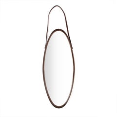 Italian Midcentury Teak Frame Mirror, 1960s