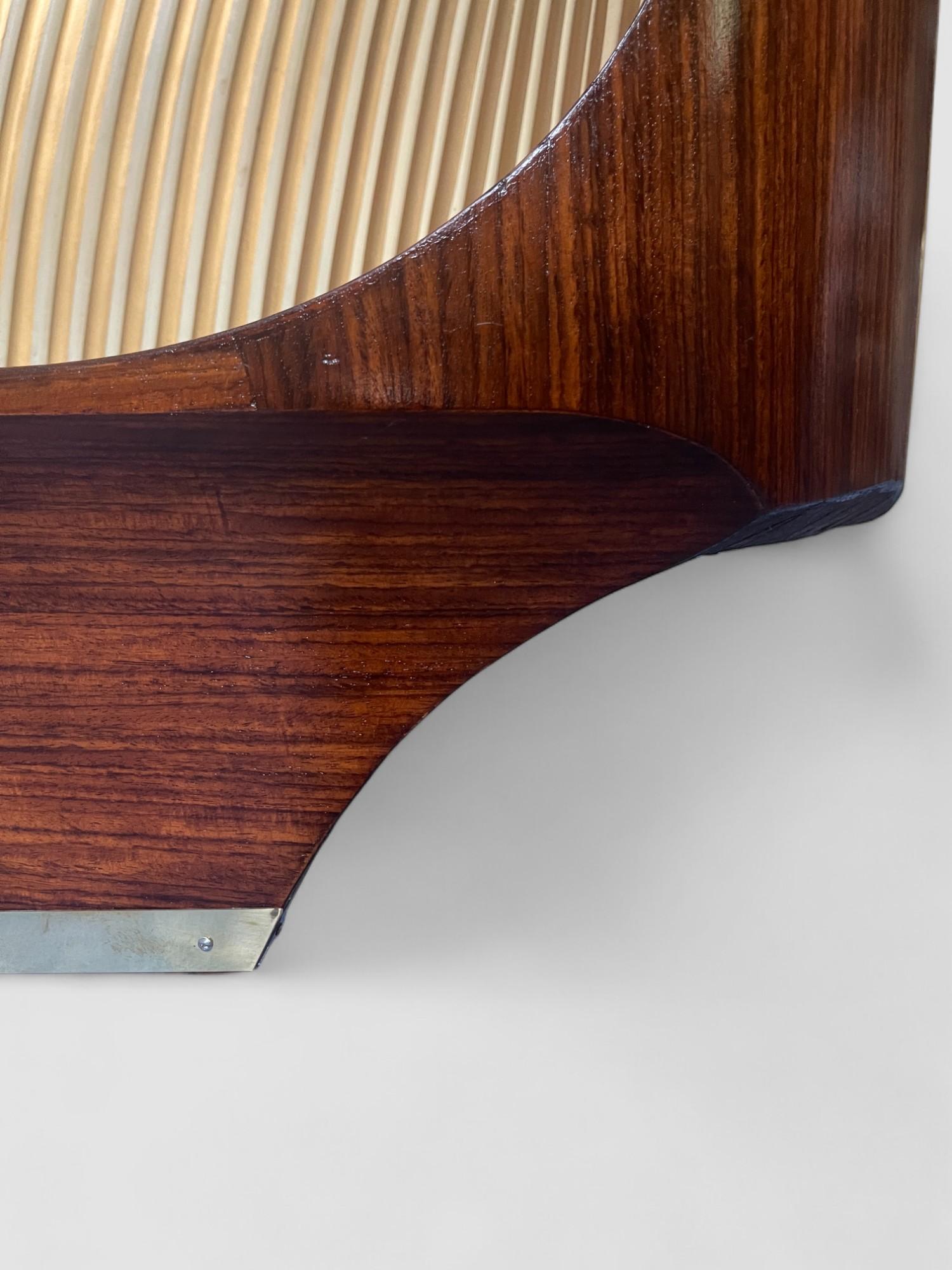 Italian Mid-Century Teak Sideboard or Bar Cabinet designed Vittorio Dassi, 1950s For Sale 2