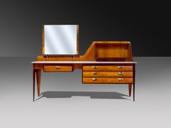 Italian Mid-Century Teak Vanity Dresser by La Permanente Mobili Cantù, 1950s