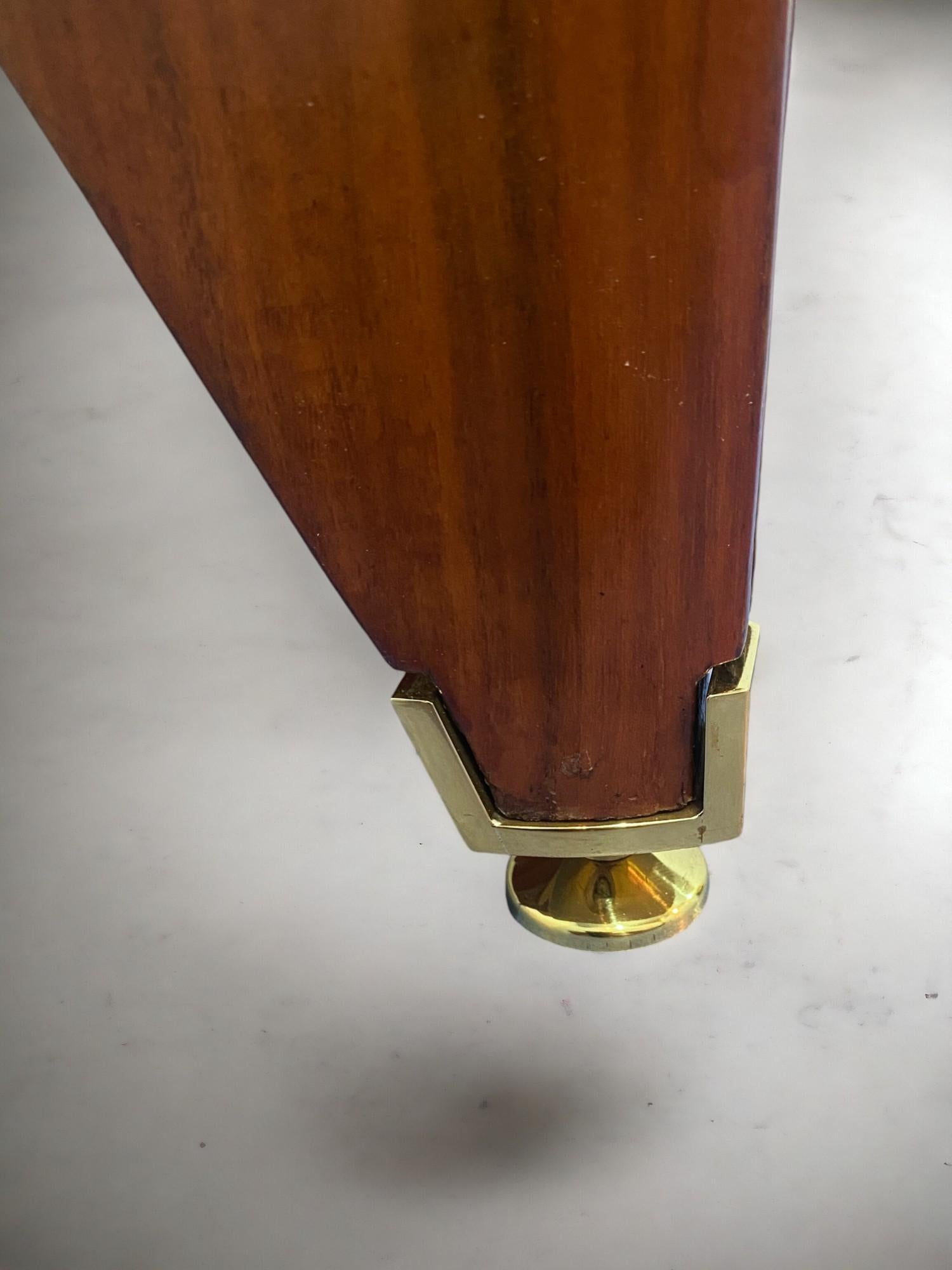 Tavolo da scrivania direzionale in legno di teak della metà del secolo scorso di Vittorio Dassi, anni '50 in vendita 9