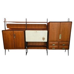 Italienisches Teakholz-Sideboard aus der Jahrhundertmitte von Silvio Cavatorta, 1950er Jahre