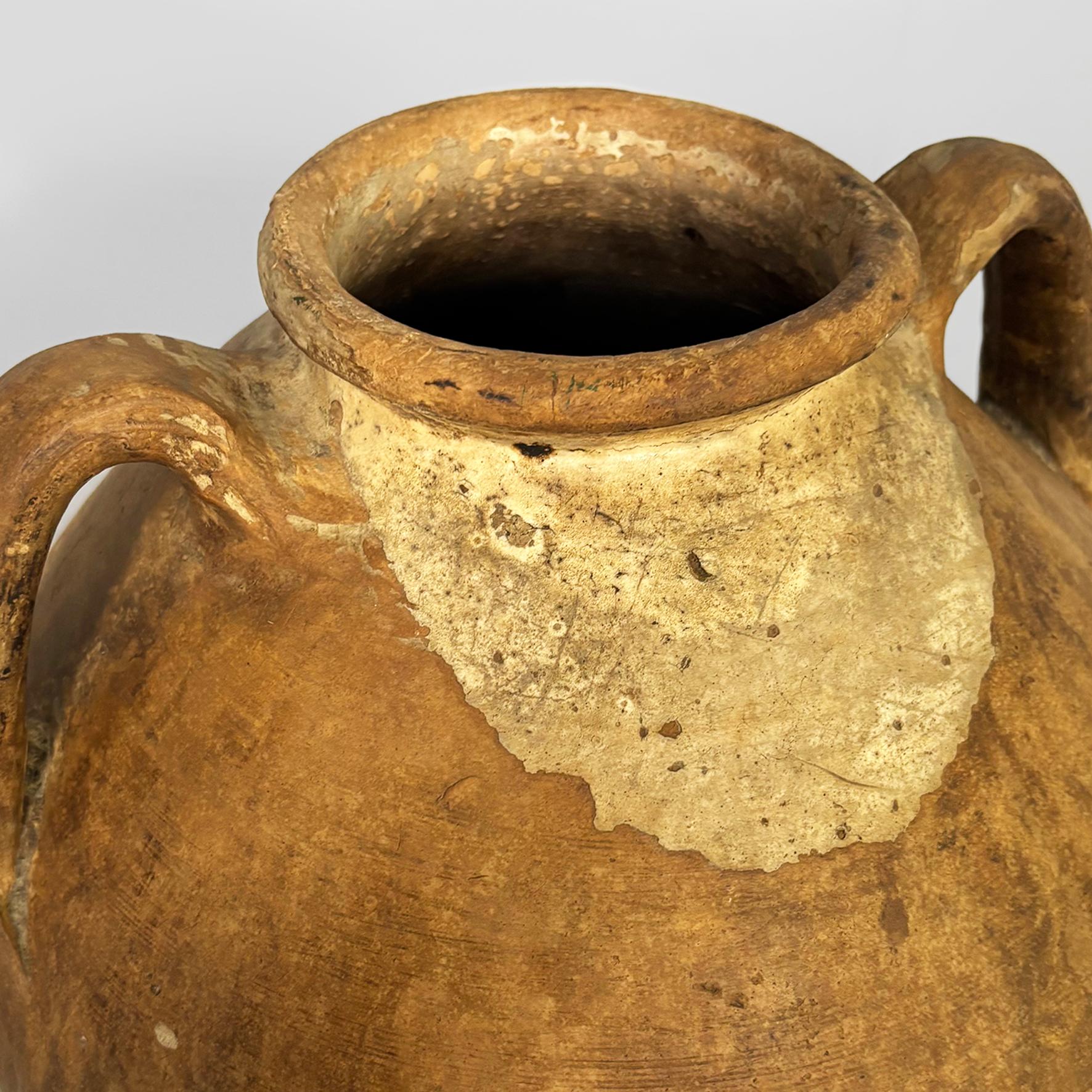 Vaso in terracotta italiano di metà secolo con manici, anni '50 in vendita 3