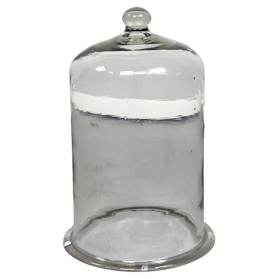 Italian Mid-Century Thick Glass Bell, 1960s For Sale