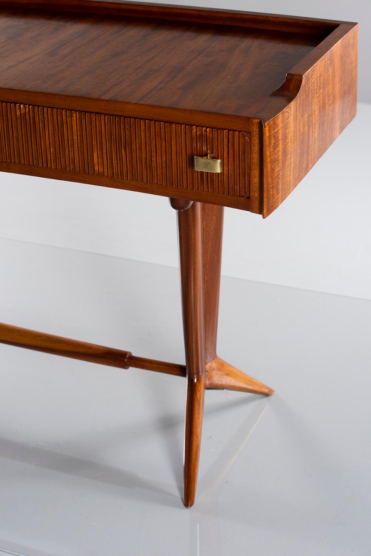 Mid-Century Modern Italian Mid Century Three Drawer Desk