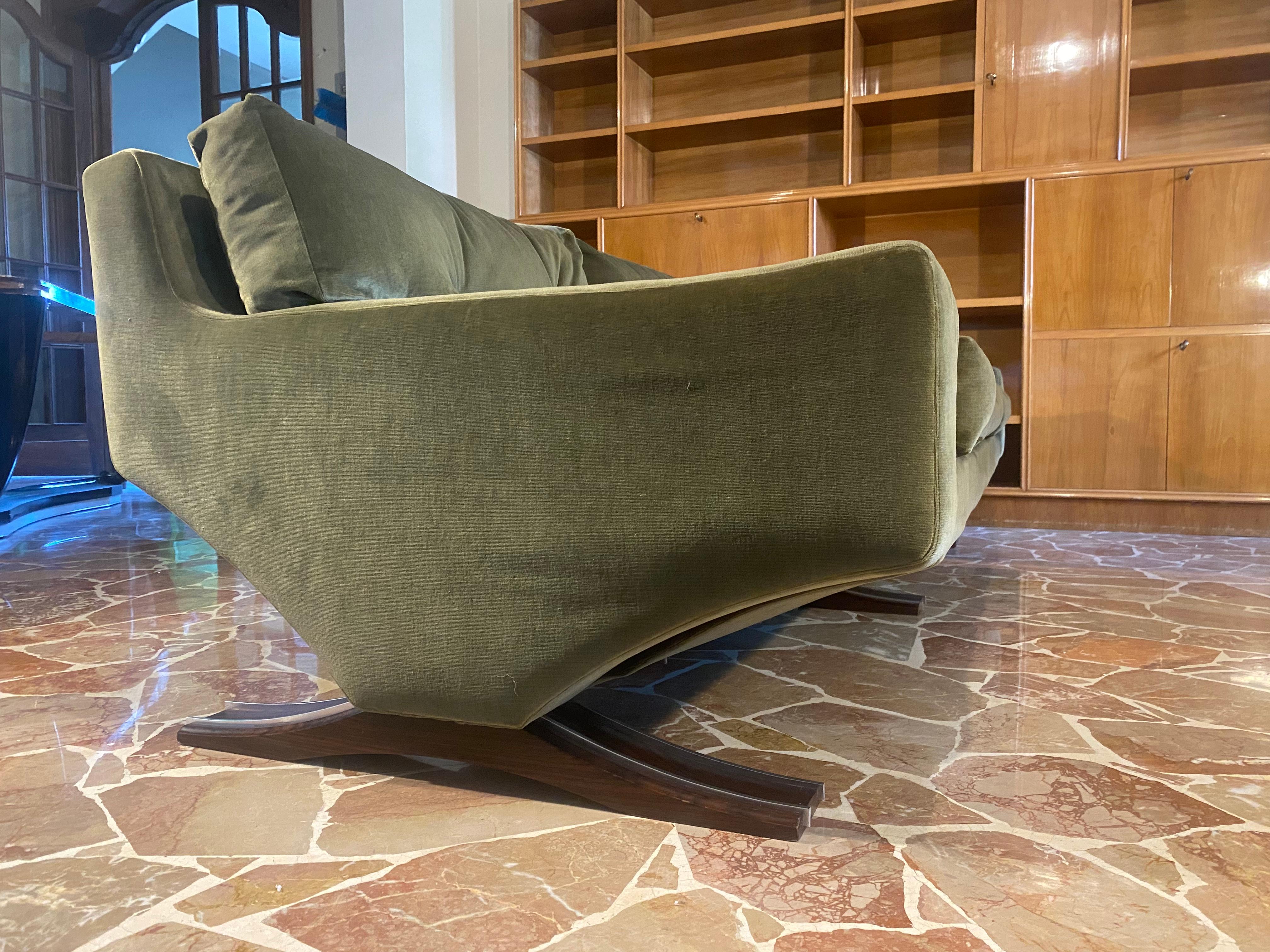 Italienische Dreisitzer-Sofa aus der Mitte des Jahrhunderts von Franz Sartori für Flexform, 1970er Jahre 4