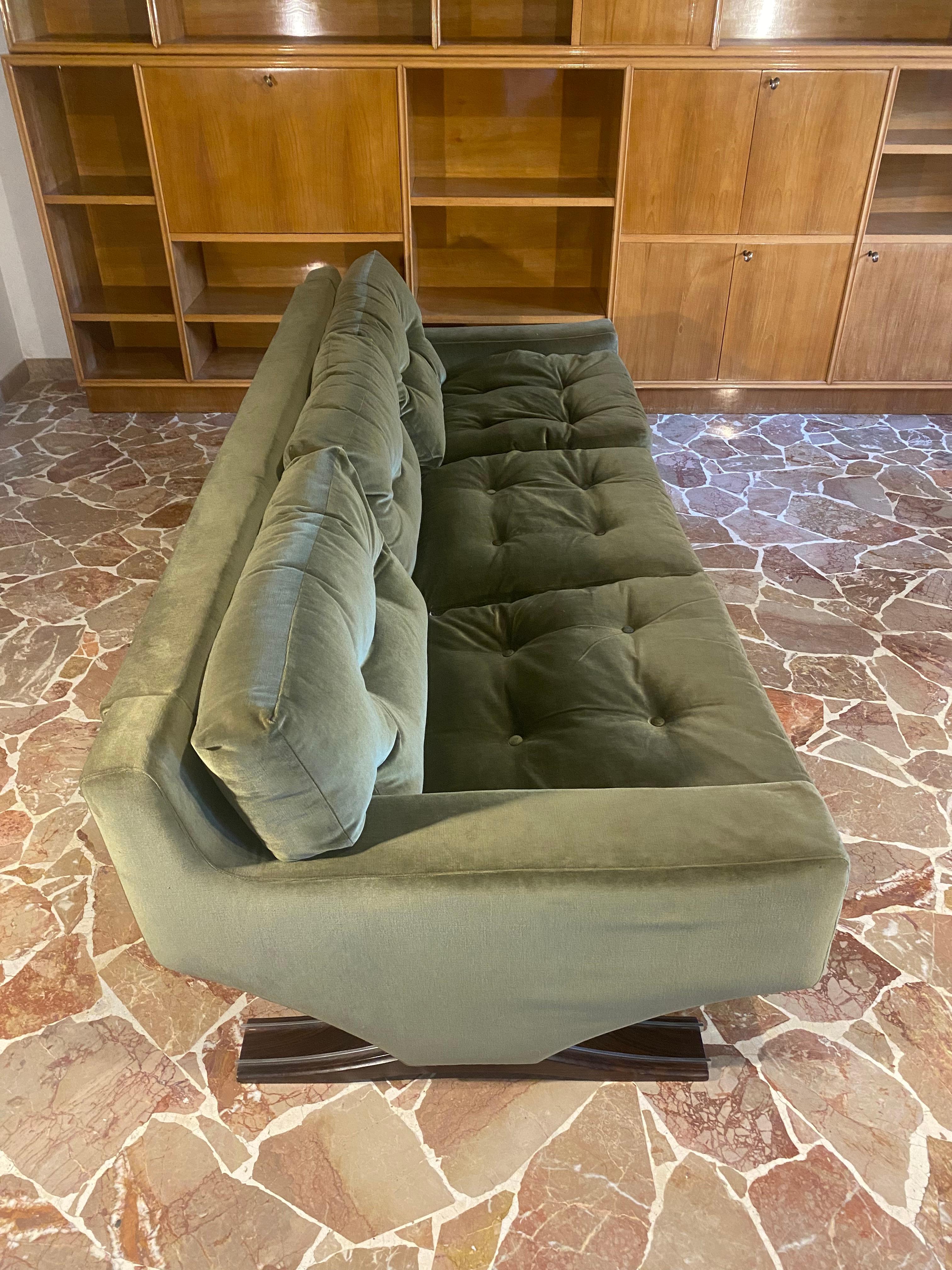 Italienische Dreisitzer-Sofa aus der Mitte des Jahrhunderts von Franz Sartori für Flexform, 1970er Jahre 5