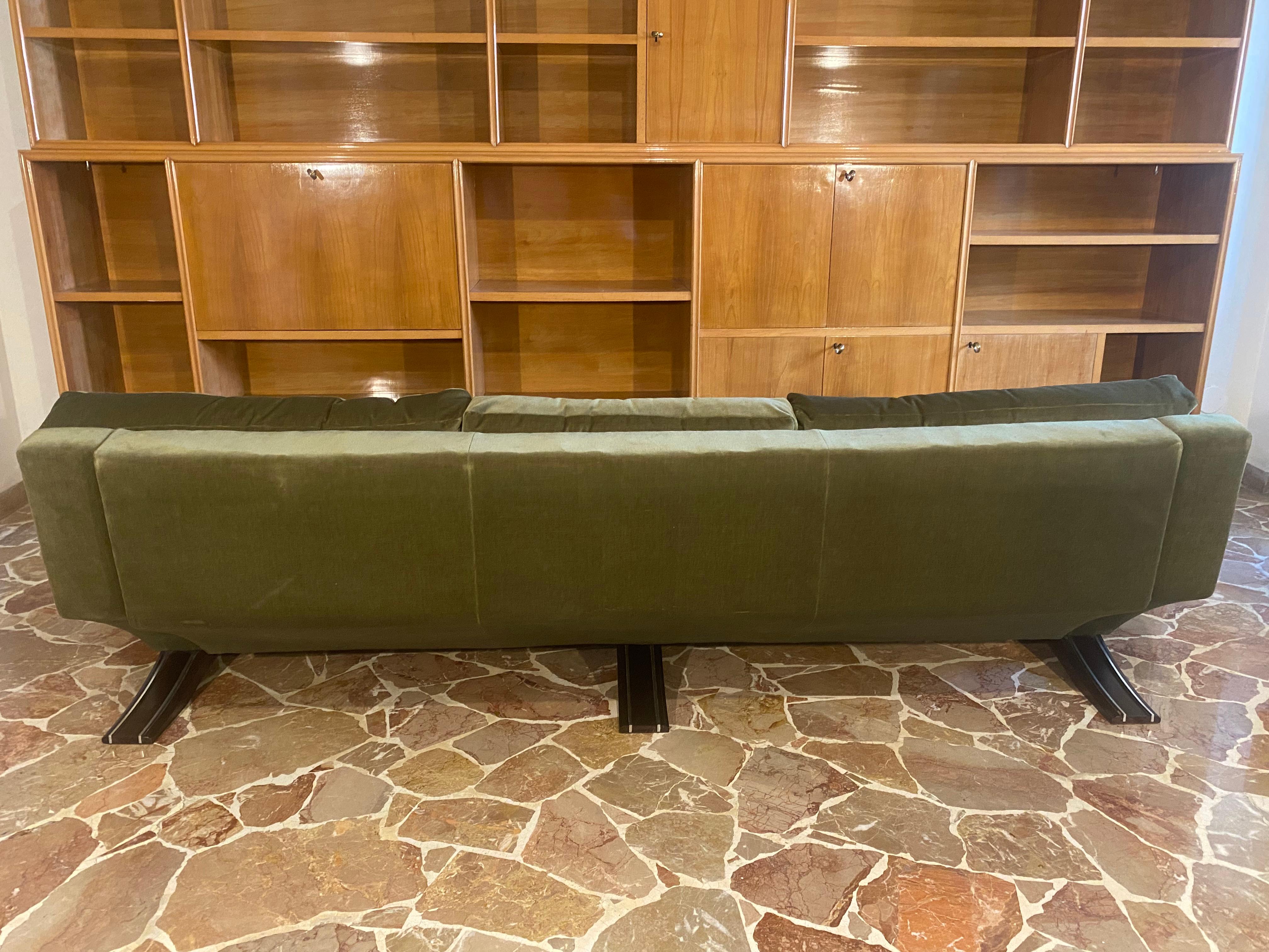 Italienische Dreisitzer-Sofa aus der Mitte des Jahrhunderts von Franz Sartori für Flexform, 1970er Jahre 6
