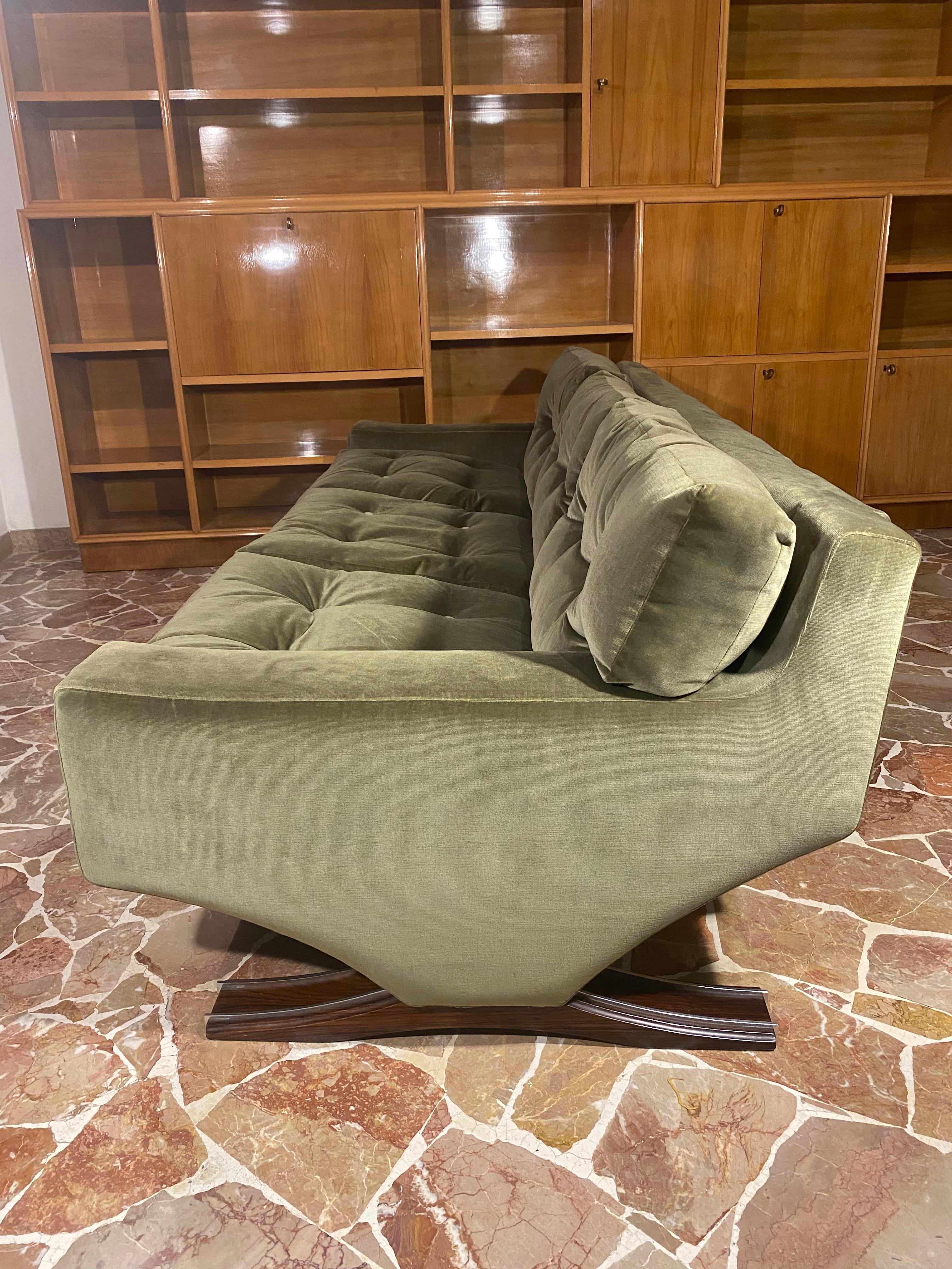 Italienische Dreisitzer-Sofa aus der Mitte des Jahrhunderts von Franz Sartori für Flexform, 1970er Jahre 8