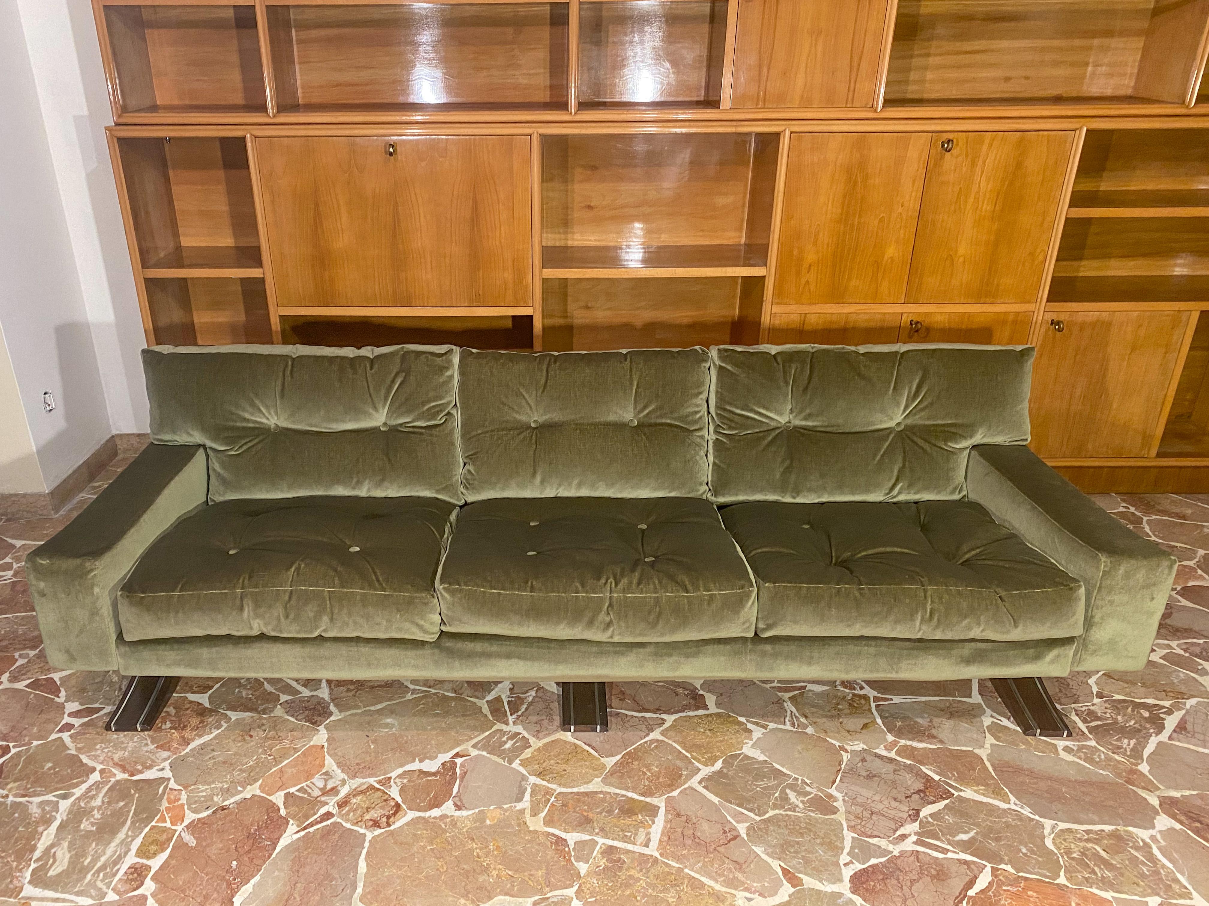 Italienische Dreisitzer-Sofa aus der Mitte des Jahrhunderts von Franz Sartori für Flexform, 1970er Jahre 12