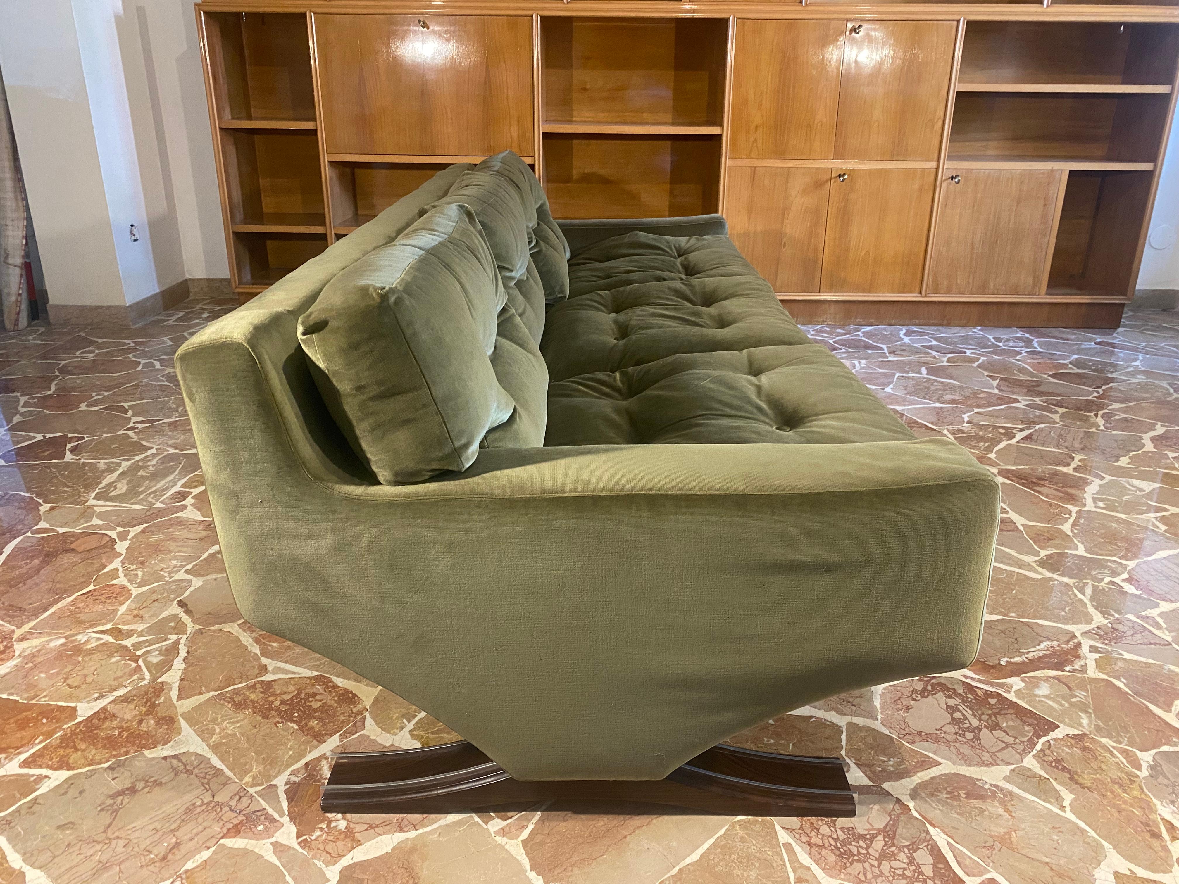 Italienische Dreisitzer-Sofa aus der Mitte des Jahrhunderts von Franz Sartori für Flexform, 1970er Jahre 2