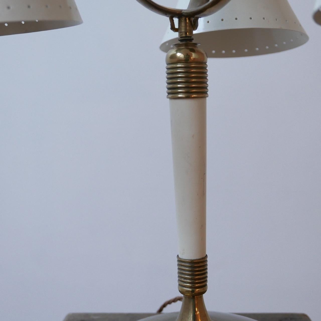 Mid-Century Modern Italian Midcentury Three Shade Adjustable Table Lamp