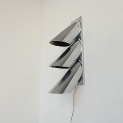 Italian Midcentury Three-Tube Directional Wall Light