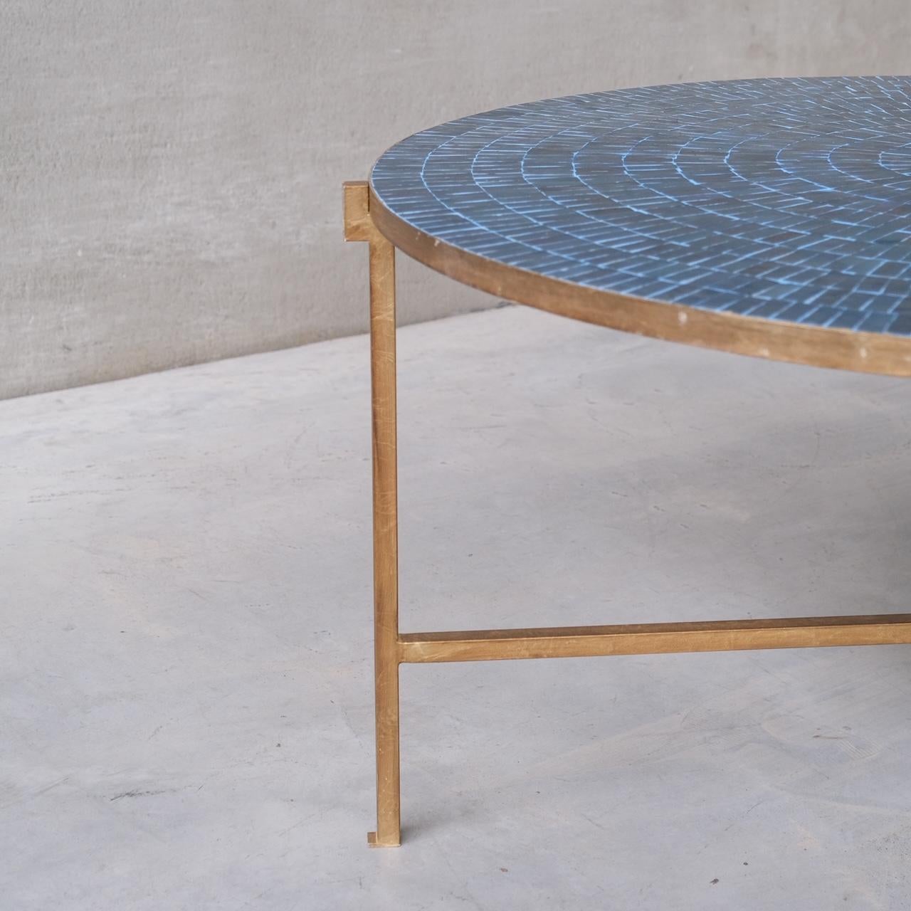 Italian Midcentury Tiled Dining or Centre Table For Sale 5