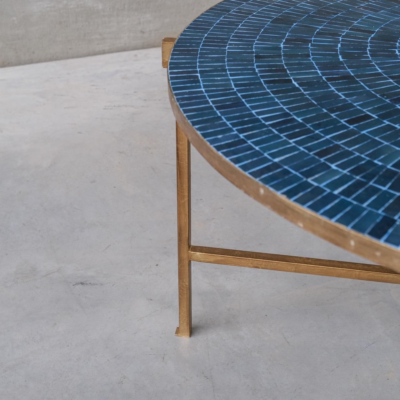 Late 20th Century Italian Midcentury Tiled Dining or Centre Table For Sale