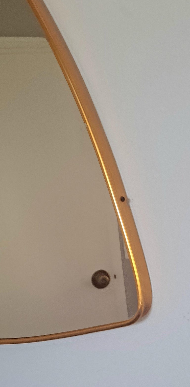 Italian MidCentury Triangle Wall Mirror For Sale at 1stDibs