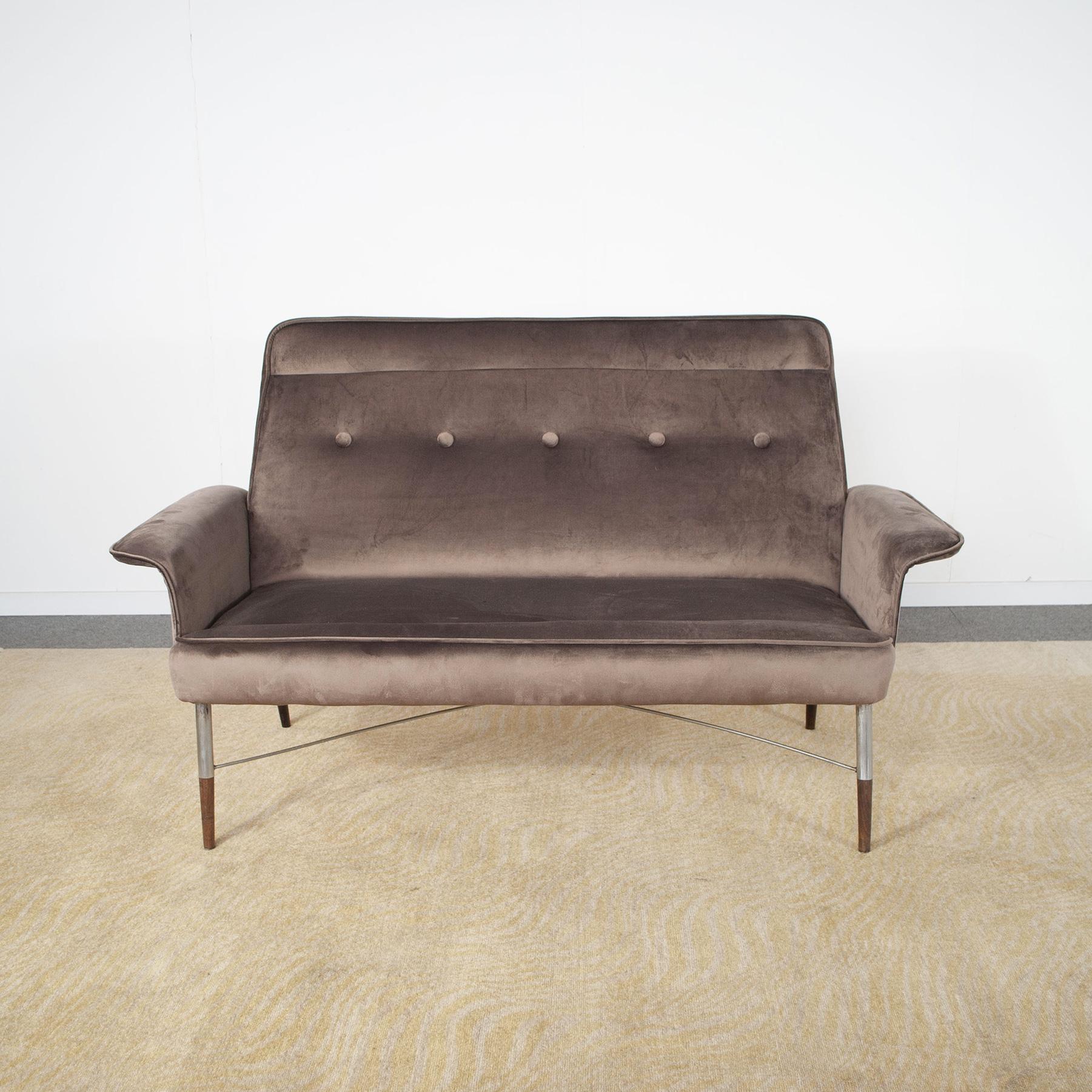 Mid-Century Modern Canapé deux places italien du milieu du siècle 1960 en vente