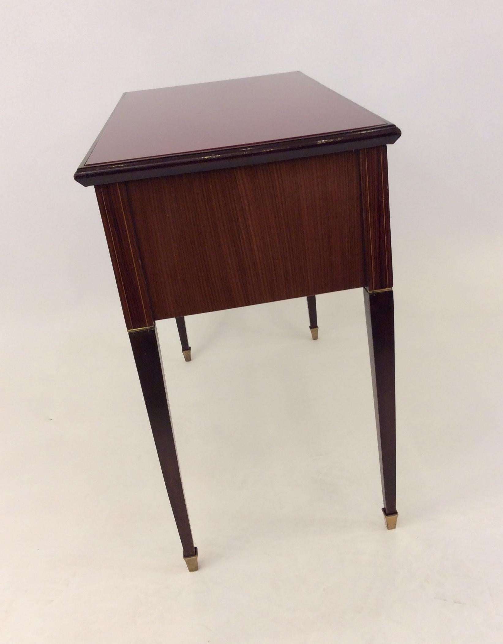 Mahogany Italian Midcentury Vanity Table/Desk