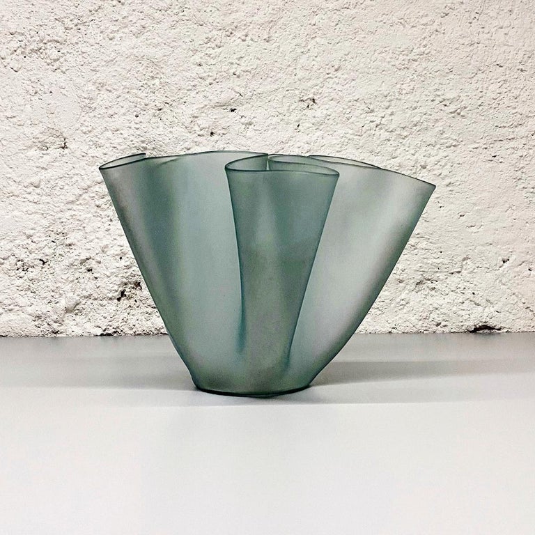 Italian MidCentury Vase Cartoccio by Pietro Chiesa for Fontana Arte