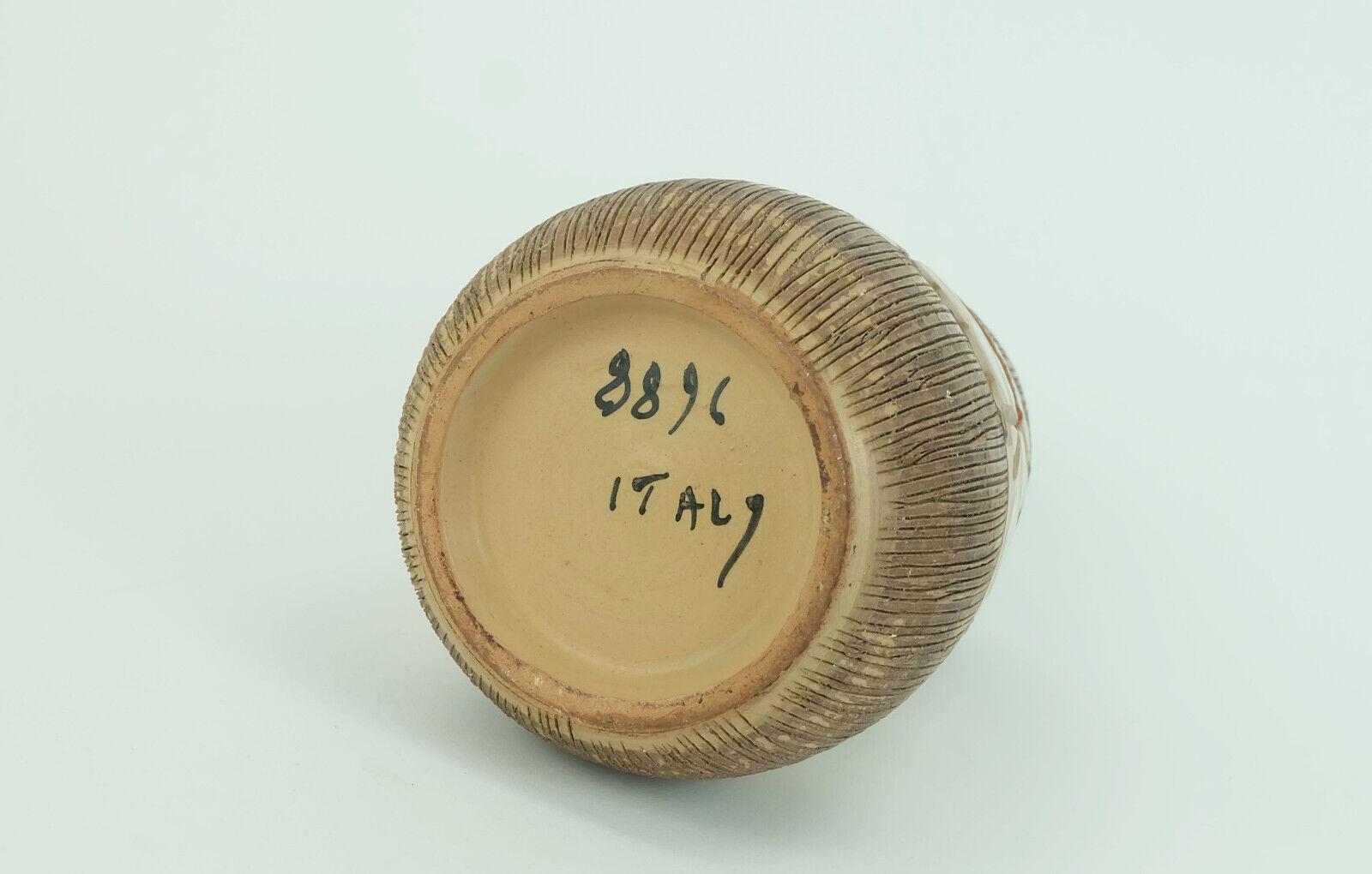 Mid-Century moderno VASO italiano di metà secolo Fratelli Fanciullacci Cavallo con decoro a sgraffito Raramente smaltato in vendita