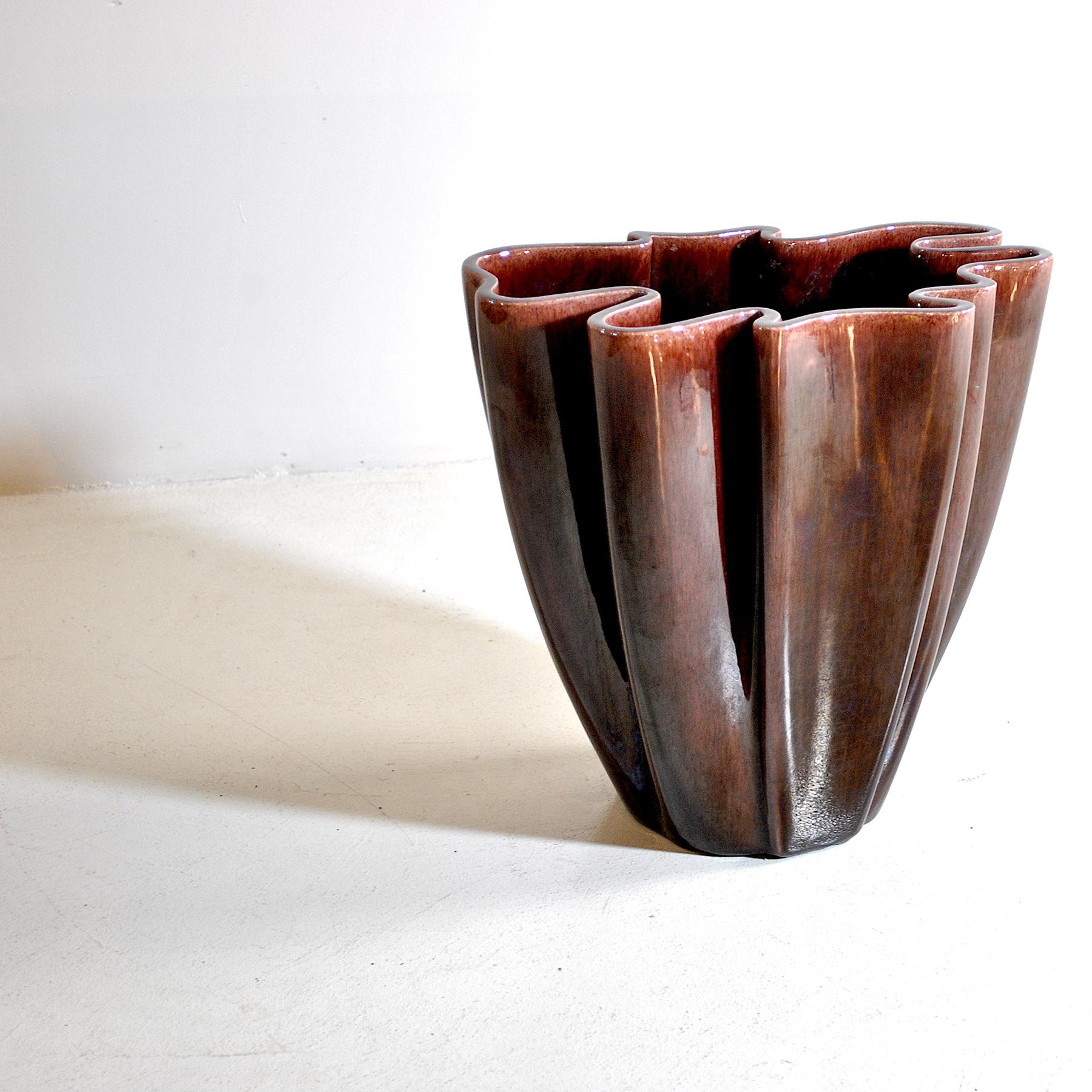Italian Midcentury Vase Handkerchief Model In Good Condition In bari, IT