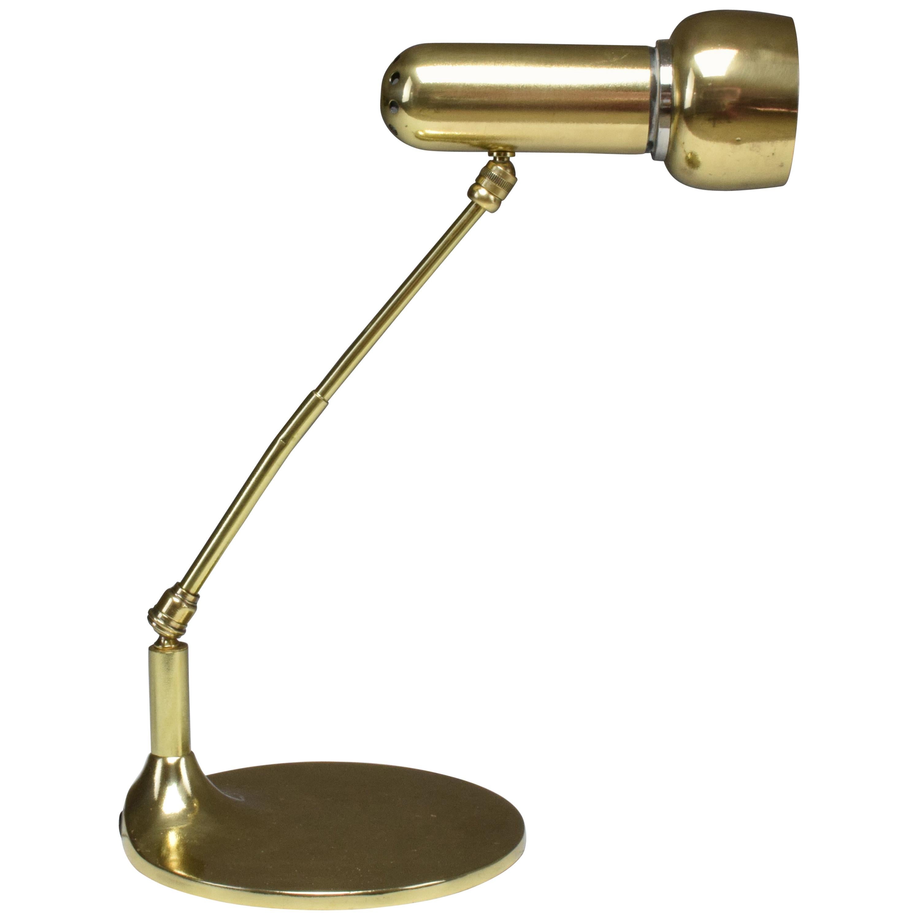 Italian Midcentury Vintage Brass Articulating Lamp, 1950s
